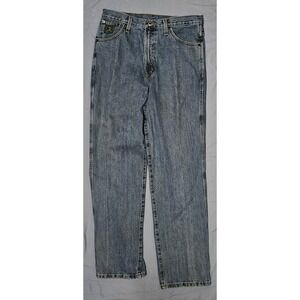 Cinch Jeans Mens 33x32 Straight Leg Western Cowboy Classic RMCC-1840-C Denim Pan